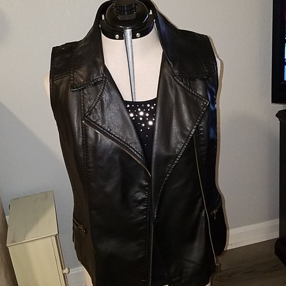 Leather vest